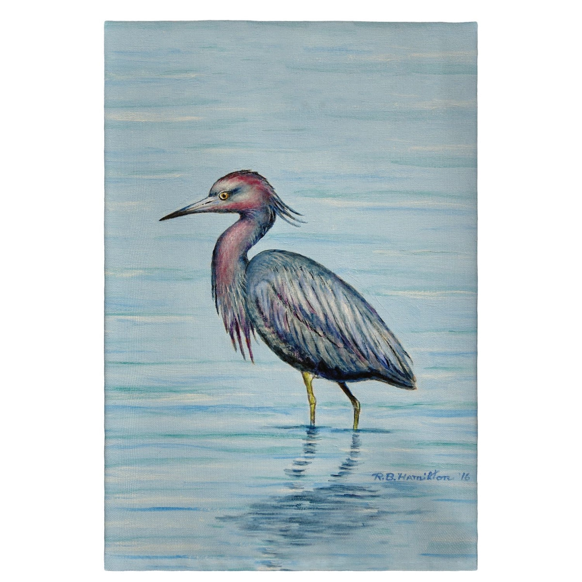 Betsy Drake GT492 Dicks Little Blue Heron Guest Towel - 20 x 20 in.