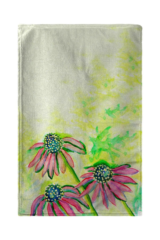 Betsy Drake BT195 30 x 50 in. Cone Flowers Beach Towel