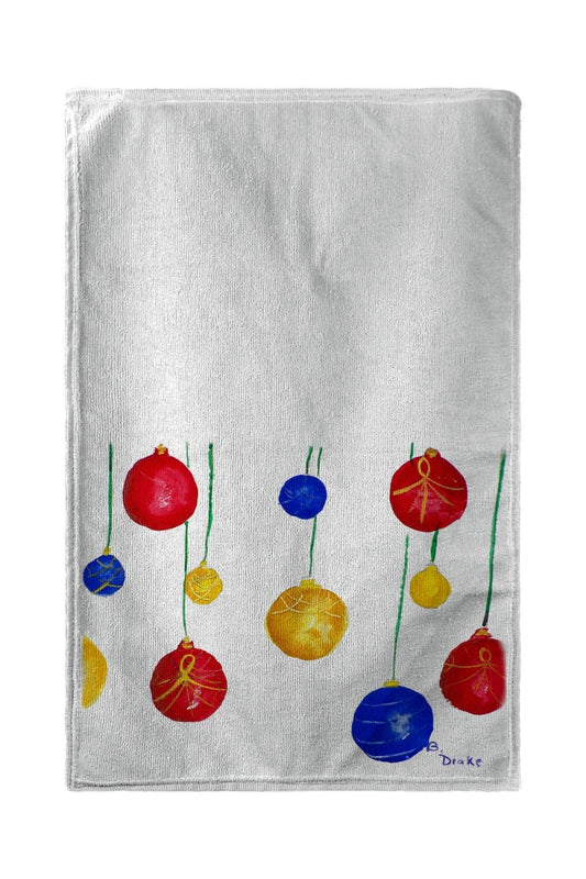 Betsy Drake BT294 30 x 50 in. Christmas Ornaments Beach Towel