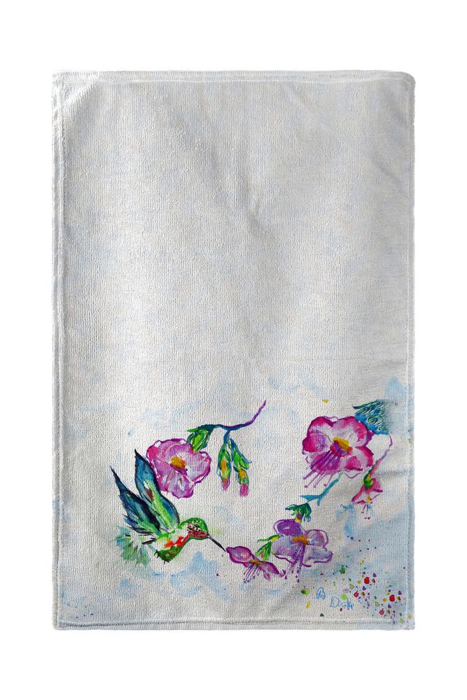 Betsy Drake BT713 30 x 50 in. Feeding Hummingbird Beach Towel