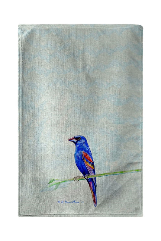 Betsy Drake BT825 30 x 50 in. Blue Grosebeak Beach Towel