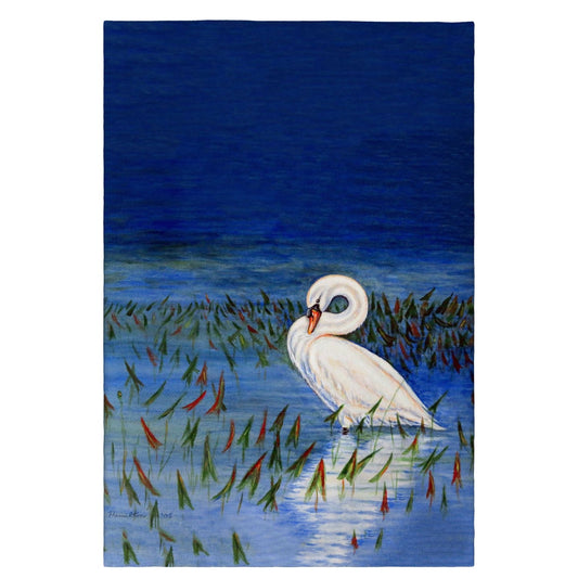 Betsy Drake GT777 20 x 20 in. Mute Swan Guest Towel