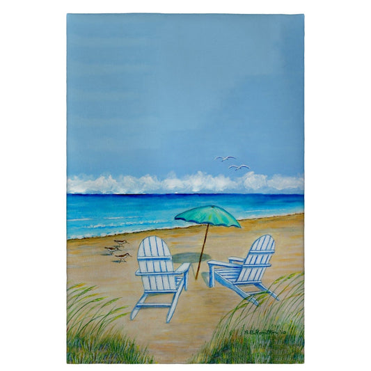 Betsy Drake GT997 20 x 20 in. Adirondack Chairs Guest Towel