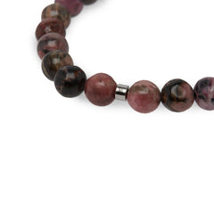 Bracelet en Rhodonite foncée "Energie"