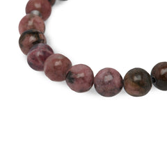 Bracelet en Rhodonite foncée "Energie"