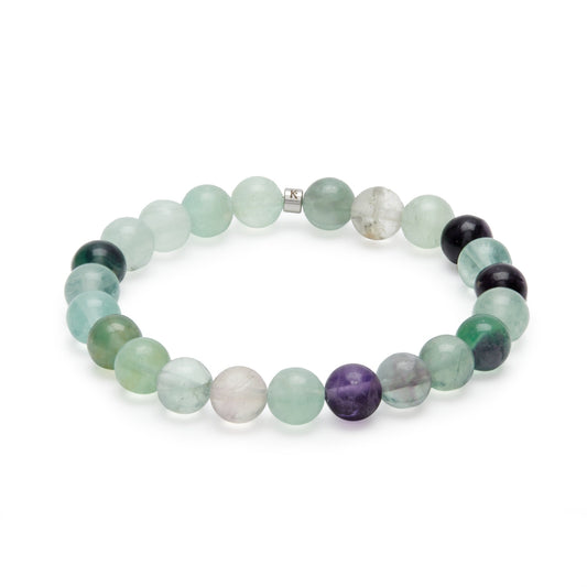 Bracelet en Fluorite Arc-en-Ciel "Energie"