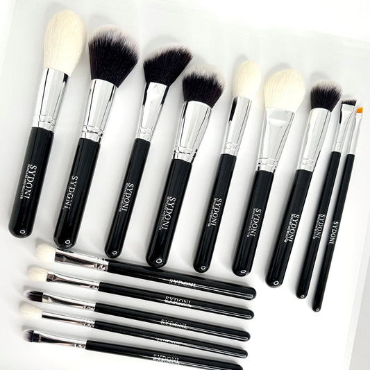 BEST SELLER! 14 PIECE PROFESSIONAL MAKEUP BRUSH SET with TRAVEL BRUSH