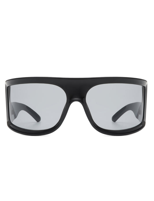 Ignite - Oversized Irregular Large Wrap Around Square Sunglasses