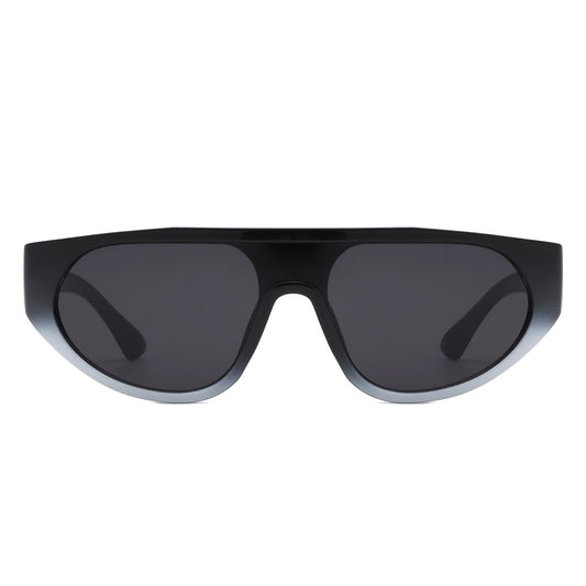 Isolde - Retro Round Flat Top Fashion Sunglasses