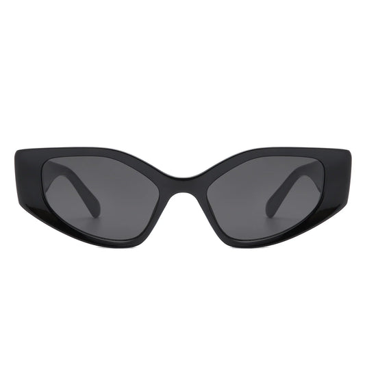 Sparkle - Geometric Rectangle Retro Cat Eye Women's Fashion Sunglasses