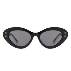 Elandor - Cat Eye Oval Star Designed Sunglasses