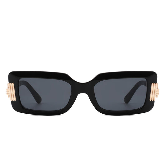 Sylphine - Oversize Sporty Square Chunky Shield Sunglasses