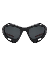 Nimbus - Chunky Geometric Wrap Around Square Sport Sunglasses