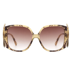 Vortexia - Oversize Irregular Frame Large Fashion Square Sunglasses