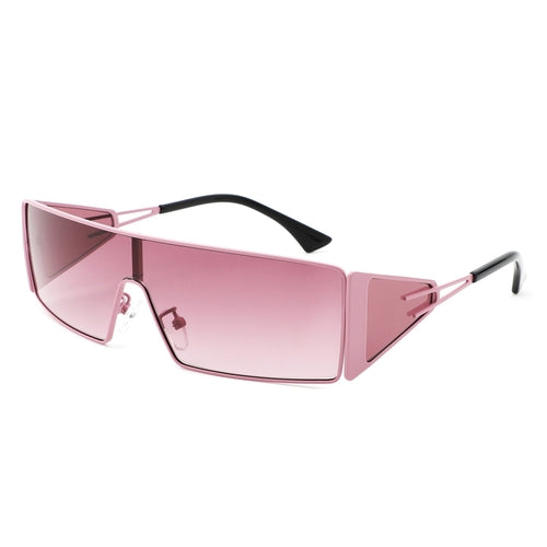 Vortex - Square Wrap-Around Retro Rectangle Fashion Sunglasses