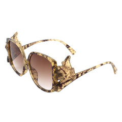 Vortexia - Oversize Irregular Frame Large Fashion Square Sunglasses