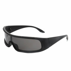 Orion - Futuristic Wrap Around Rectangle Shield Sunglasses