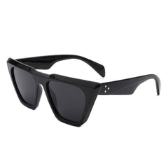 Lyra - Retro Cat Eye Flat Top Square Fashion Sunglasses