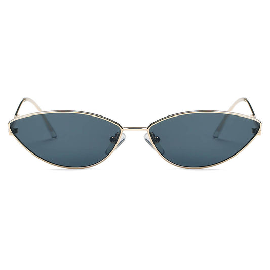 FLINT | Small True Retro Vintage Slim Metal Sunglasses