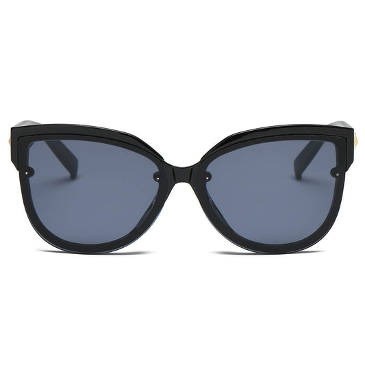 LENOIR | Women Oversized Mirrored Cat Eye Sunglasses