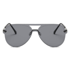 BELFAST | Unisex Flat Single Lens Aviator Fashion Sunglasses