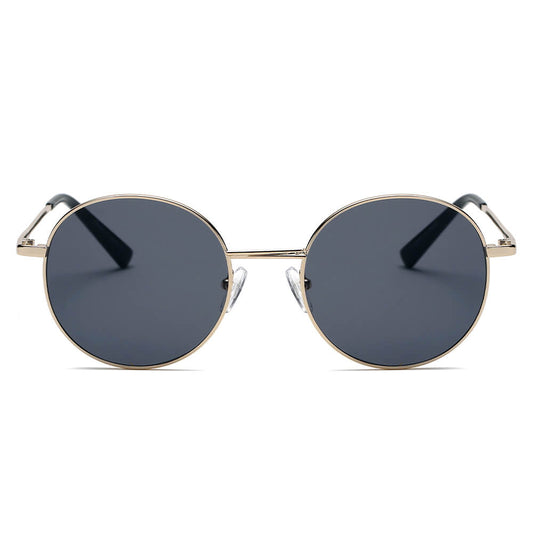 GENEVA | Retro Vintage Metal Round Oval Circle Sunglasses