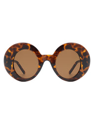 Yoke - Retro Chic Fashion Oversized Round Women's Sunglasses