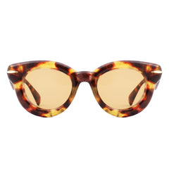 Glide - Round Thick Frame Retro Circle Sunglass