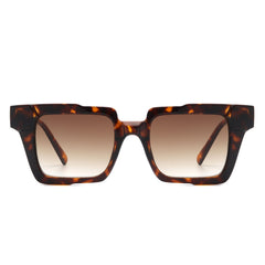 Xeno - Flat Top Geometric Fashion Square Sunglasses