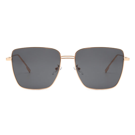 Eskuitan | Women Square Metal Oversize Fashion Sunglasses