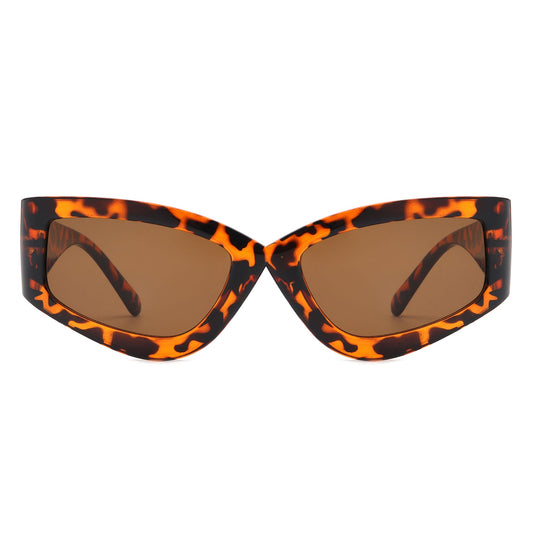 Elira - Geometric Rectangle Chunky Tinted Square Sunglasses