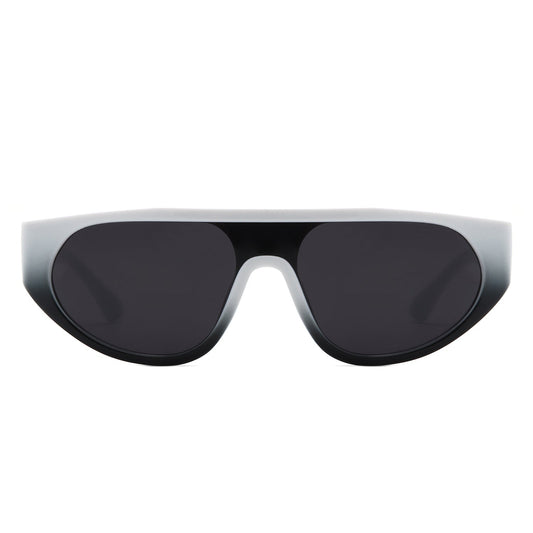 Isolde - Retro Round Flat Top Fashion Sunglasses