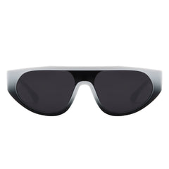 Isolde - Retro Round Flat Top Fashion Sunglasses