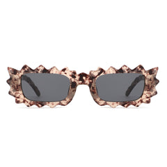 Zenn - Rectangle Modern Spike Irregular Wavy Square Sunglass