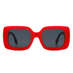 Jadestone - Square Retro Flat Top Fashion Sunglasses