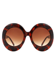 Quest - Oversized Oval Round Women's Fashion Sunglasses