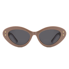 Elandor - Cat Eye Oval Star Designed Sunglasses