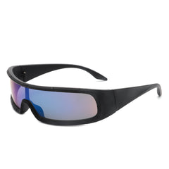 Orion - Futuristic Wrap Around Rectangle Shield Sunglasses