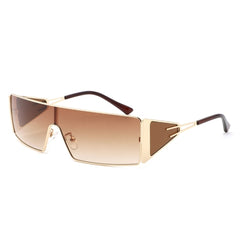 Vortex - Square Wrap-Around Retro Rectangle Fashion Sunglasses