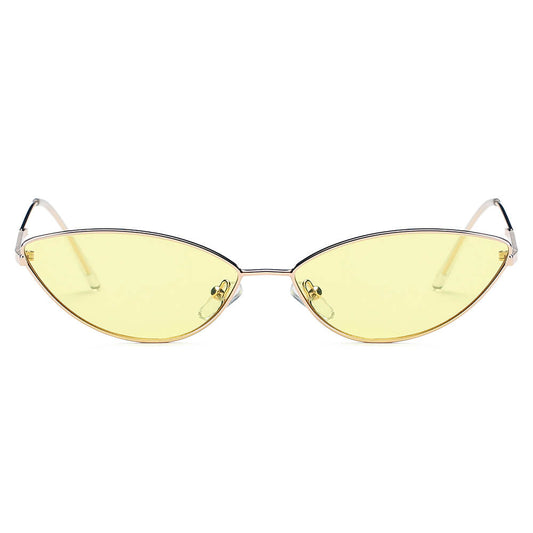 FLINT | Small True Retro Vintage Slim Metal Sunglasses