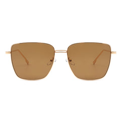 Eskuitan | Women Square Metal Oversize Fashion Sunglasses