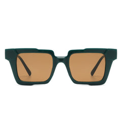 Xeno - Flat Top Geometric Fashion Square Sunglasses