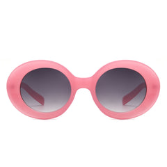 Zyriel - Oval Retro Fashion-Inspired Round Sunglasses