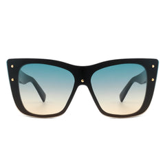 Windborn - Women Retro Square Tinted Cat Eye Fashion Sunglasses