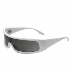 Orion - Futuristic Wrap Around Rectangle Shield Sunglasses