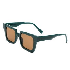 Xeno - Flat Top Geometric Fashion Square Sunglasses