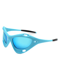 Nimbus - Chunky Geometric Wrap Around Square Sport Sunglasses