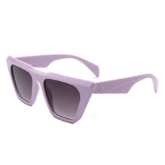 Lyra - Retro Cat Eye Flat Top Square Fashion Sunglasses