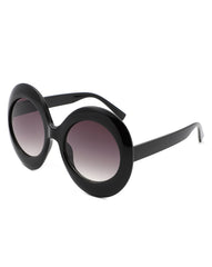 Quest - Oversized Oval Round Women's Fashion Sunglasses