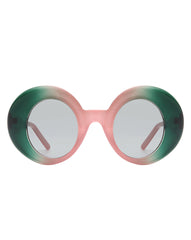 Yoke - Retro Chic Fashion Oversized Round Women's Sunglasses